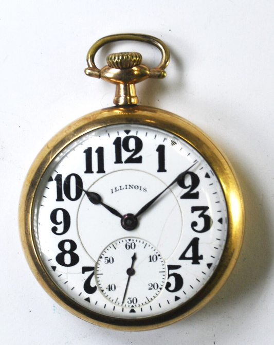 1922 Illinois Bunn Special 19j Size 16 OF 20yr GF Pocket Watch Railroad Grade