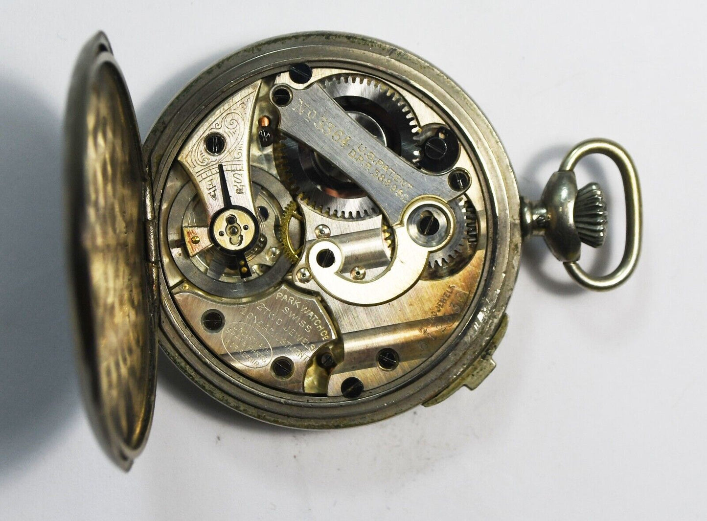 Vintage Jockey Club Stop Watch Park Watch Co 2J Swiss 49mm Not Running