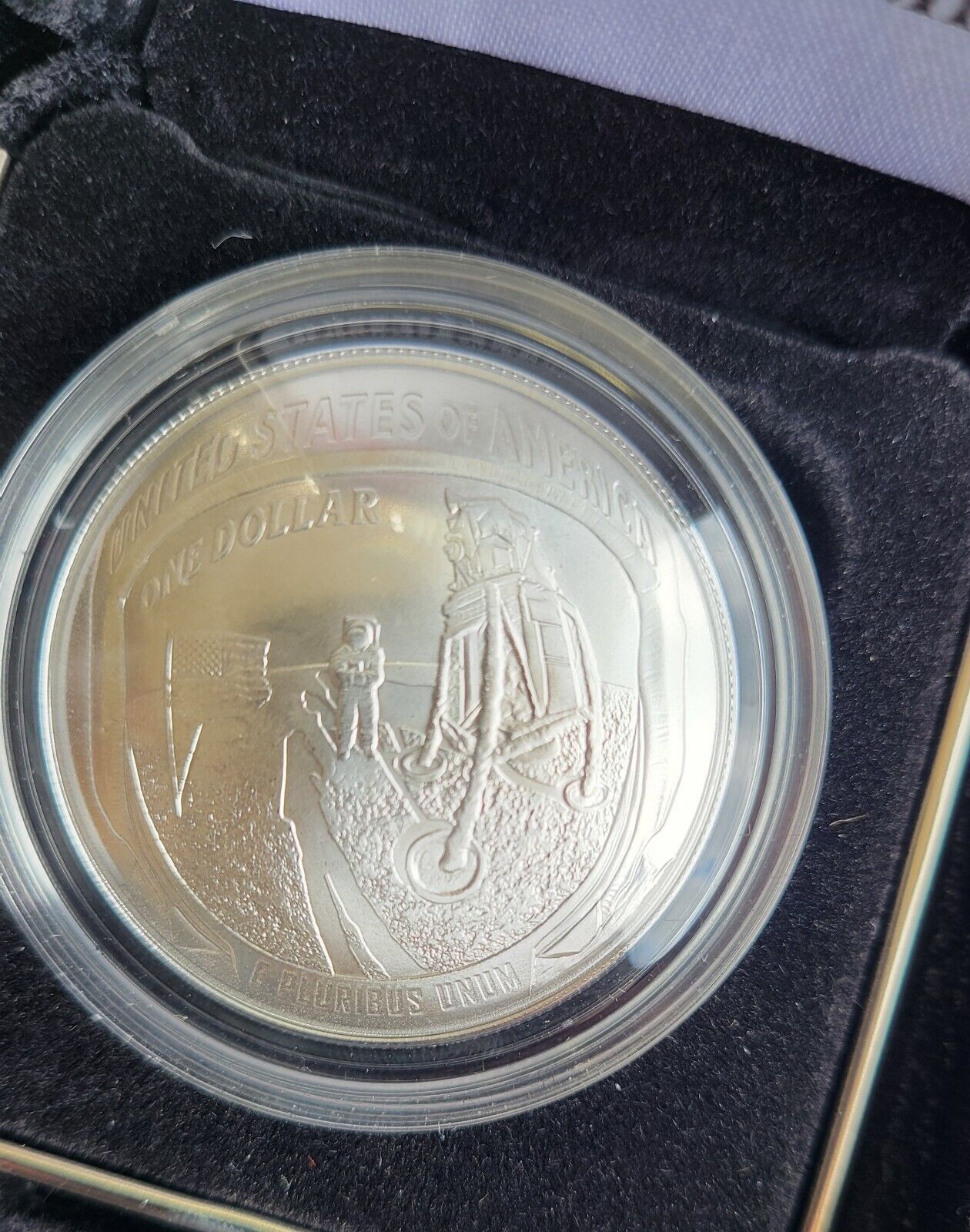 US Mint 2010, 07, 19 Commemorative Silver $1 Little Rock, Legion, Apollo, Vets
