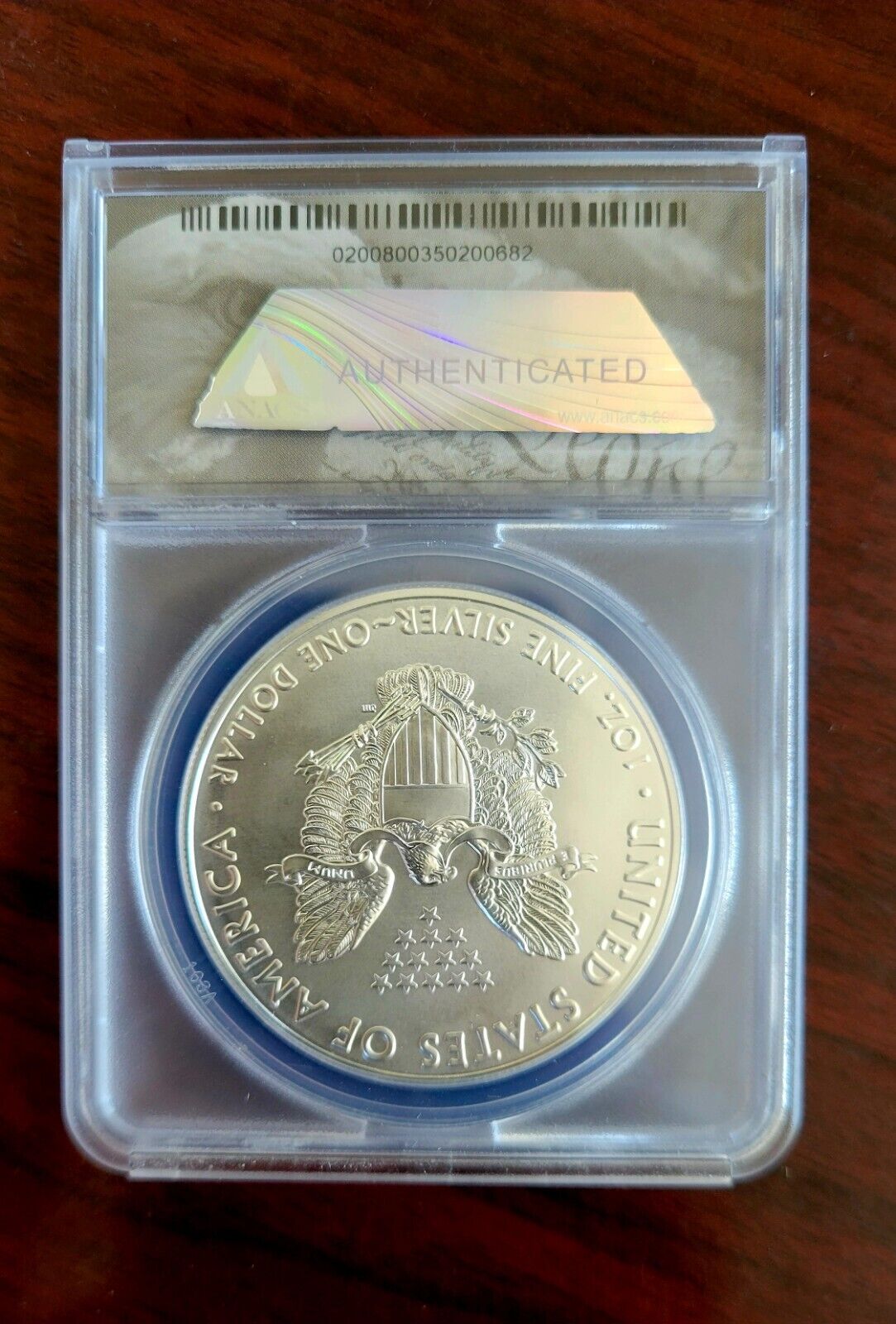 2019 $1 American Silver Eagle ANACS MS69 Silver Dollar .999 Fine Silver 1oz.