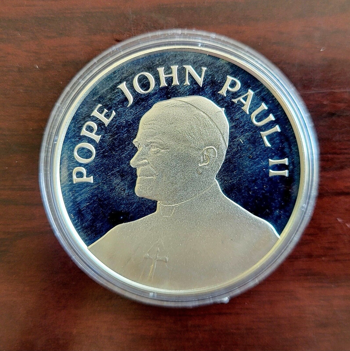 1987 Pope John Paul II Phoenix Arizona Papal Visit Sterling Silver Coin