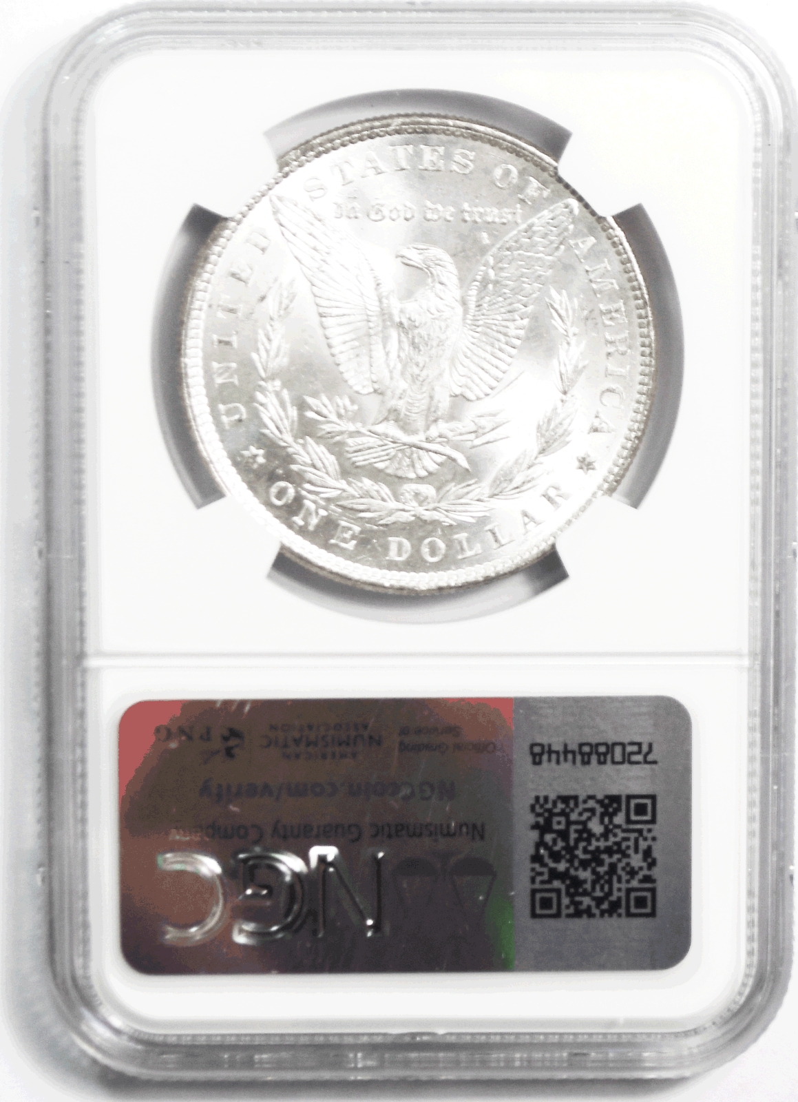 1886 $1 Morgan Silver Dollar MS62 NGC Uncirculated Philadelphia