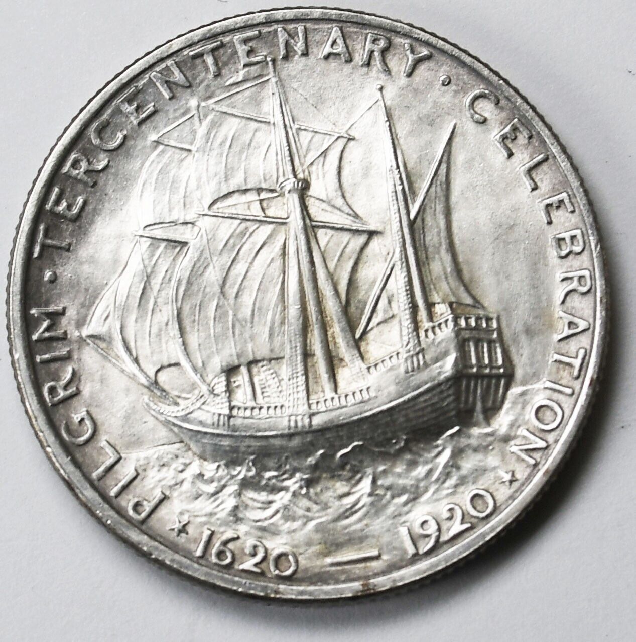1920 50c Commemorative Pilgrim Tercentenary Half Dollar Uncirculated