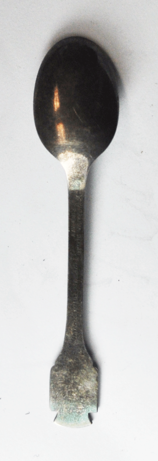 Sterling Chicago Clock Souvenir Spoon TH Marthinsen Norway Marshall Field 4"