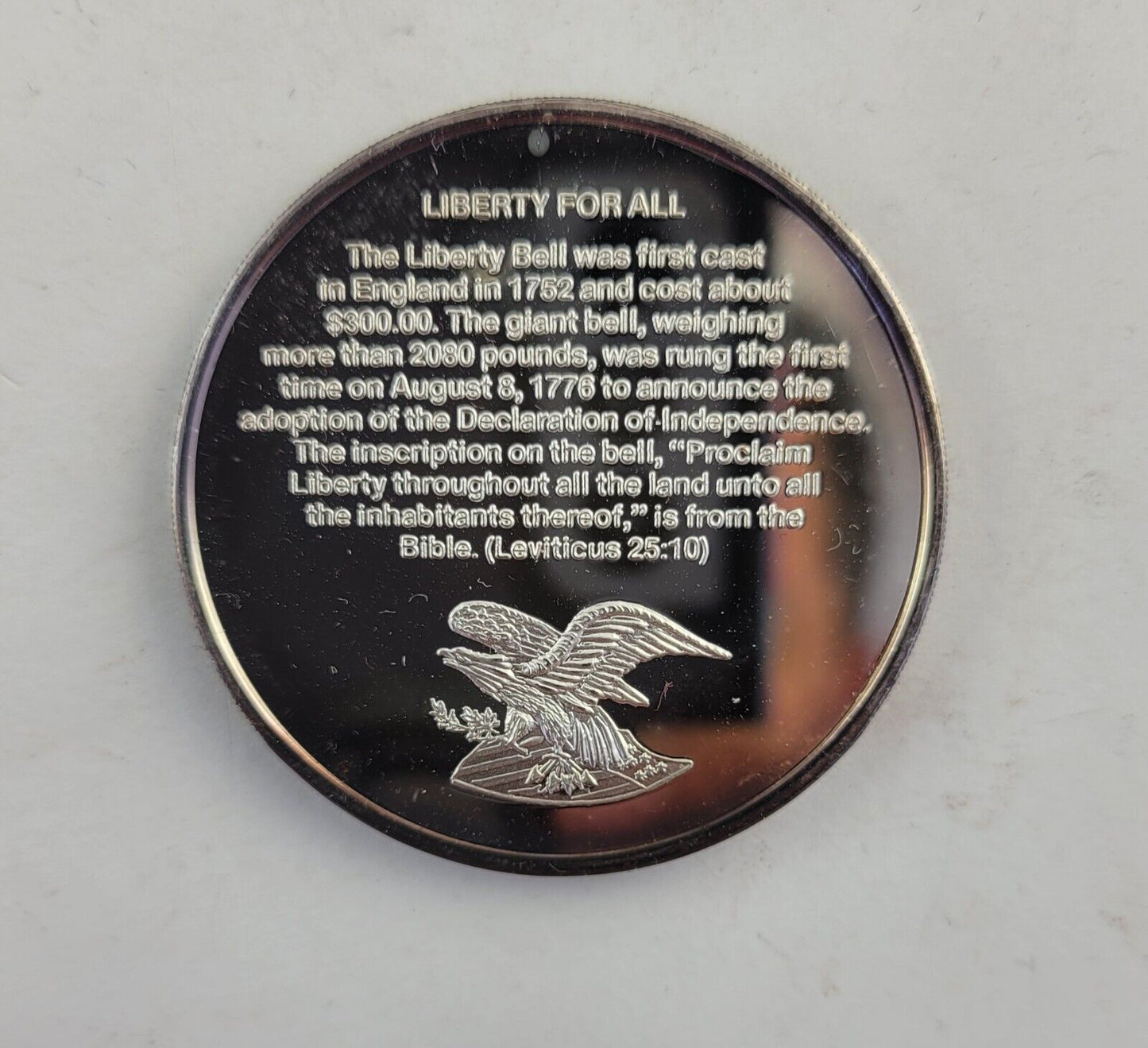 Liberty Bell .999 Silver Declaration Of Independence 1oz Fine Bicentennial Issue