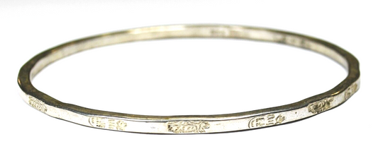 Sterling Silver Medium Bangle Bracelet 3mm