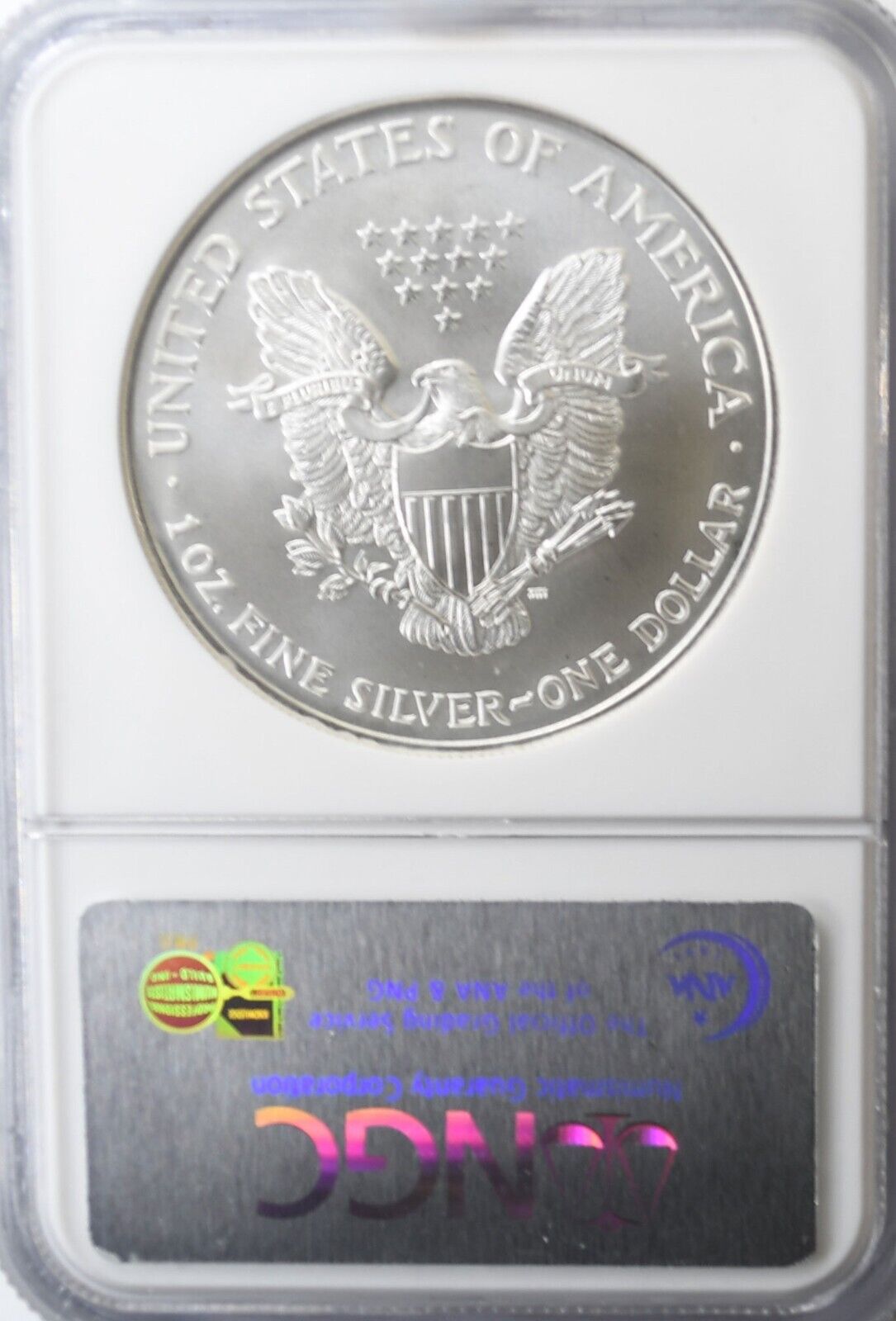 1996 American Silver Eagle $1 NGC MS69 .999 Fine 1oz. Gem Uncirculated