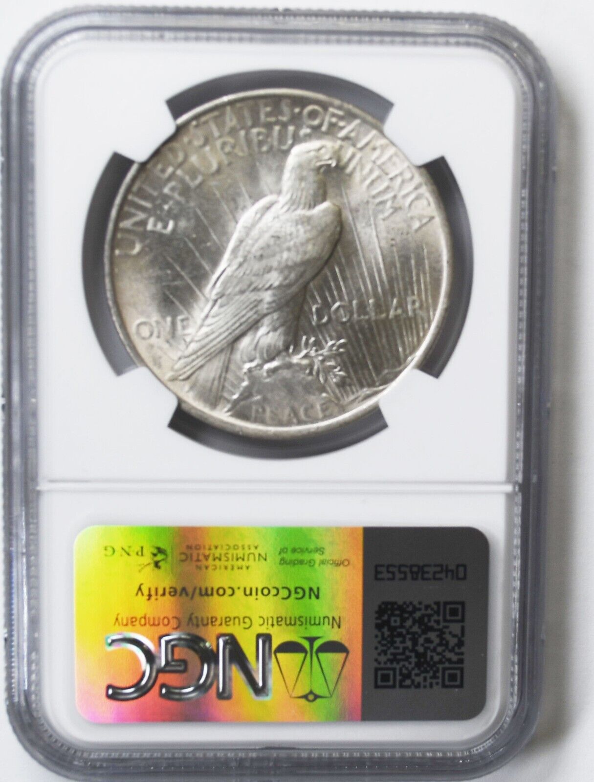1924 $1 Peace Silver One Dollar US NGC MS61 Philadelphia