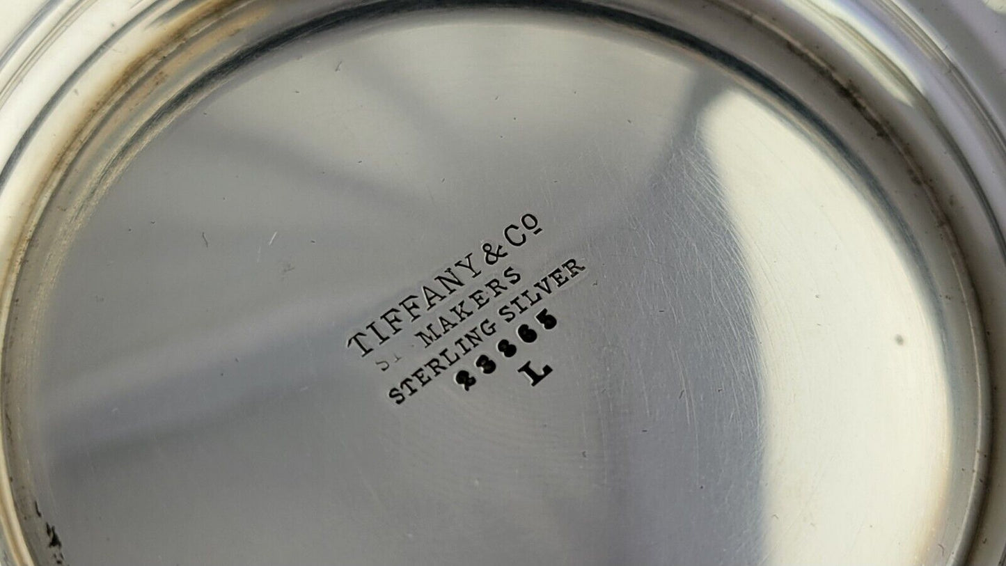 Tiffany & Co. Sterling Silver Candy and Nut 6 1/4" & 5 1/4" Wide Bowls 18oz.