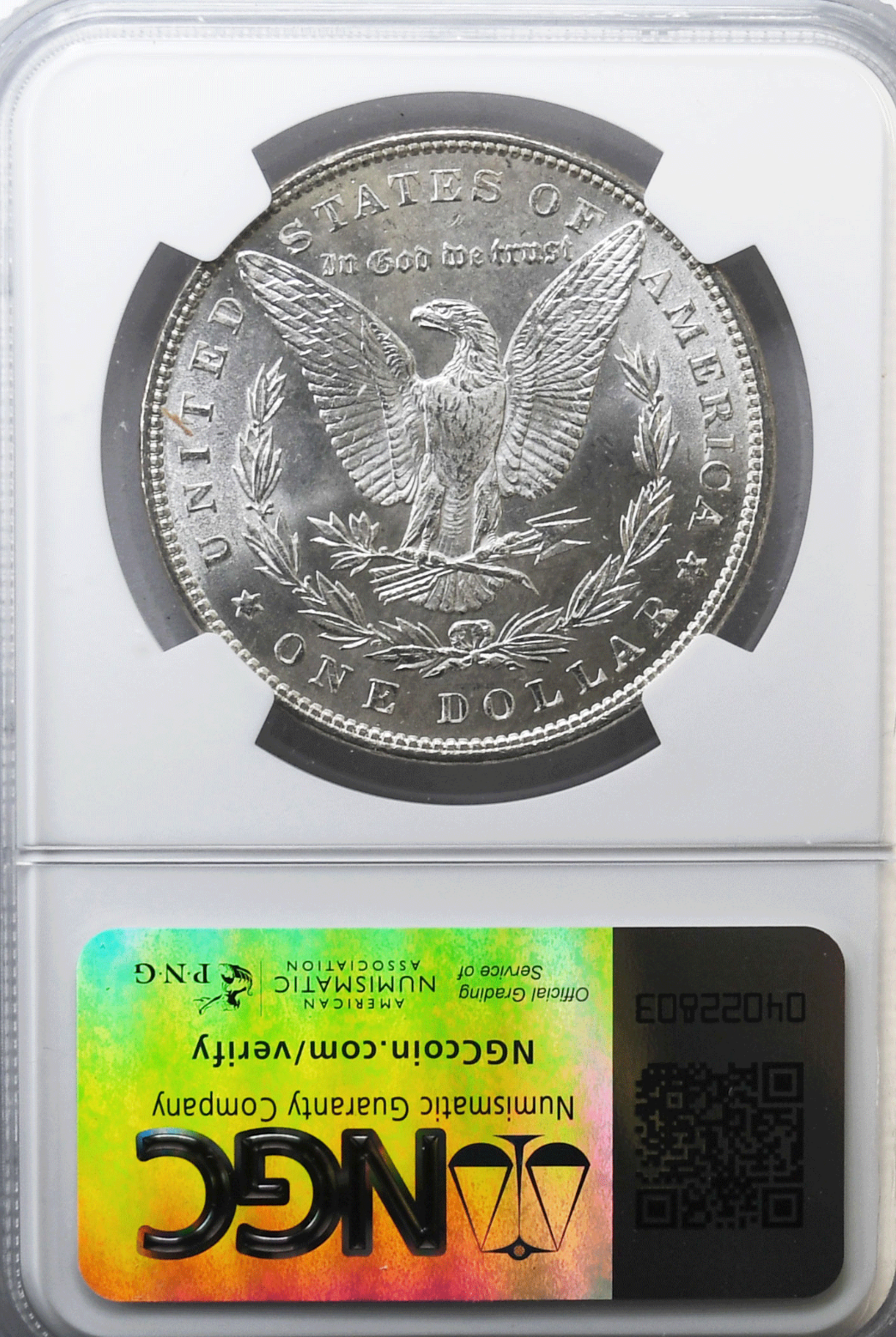 1887 $1 Morgan Silver Dollar MS61 NGC Philadelphia Uncirculated