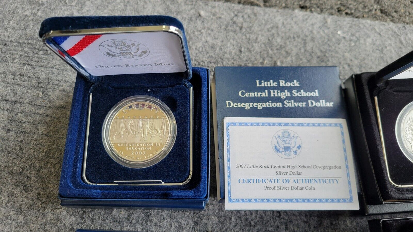 US Mint 2010, 07, 19 Commemorative Silver $1 Little Rock, Legion, Apollo, Vets