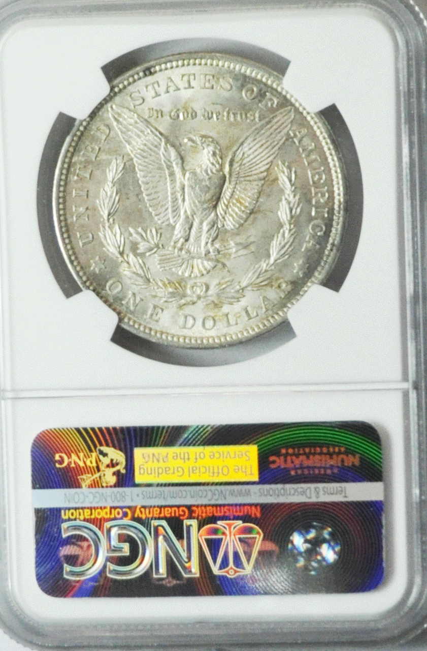 1921 $1 Morgan Silver One Dollar NGC MS63 VAM 28 Wide Infrequent Reeding