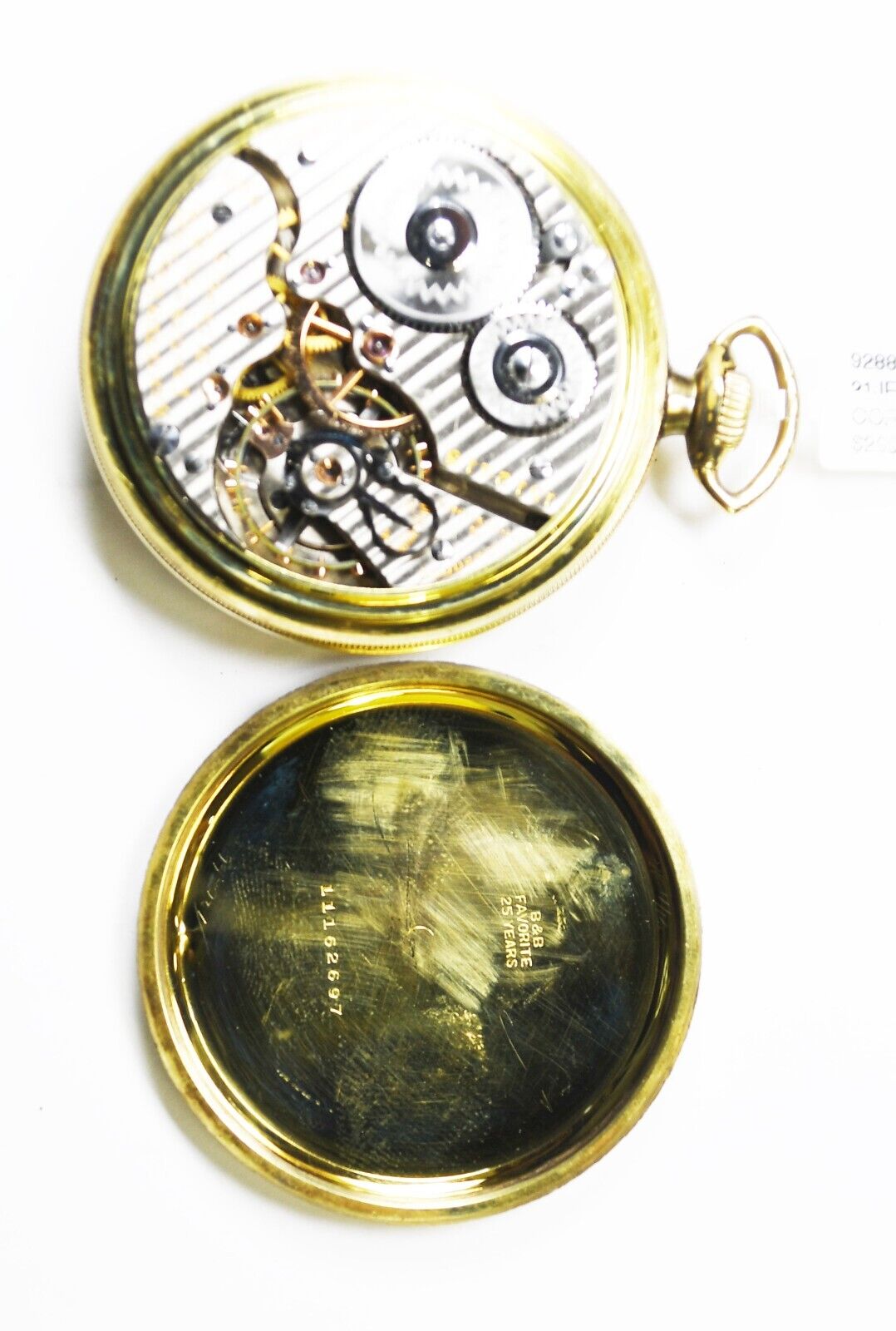 1920 Hamilton Grade 992 Size 16 25yr GF Open Face Pocket Watch 21j Railroad