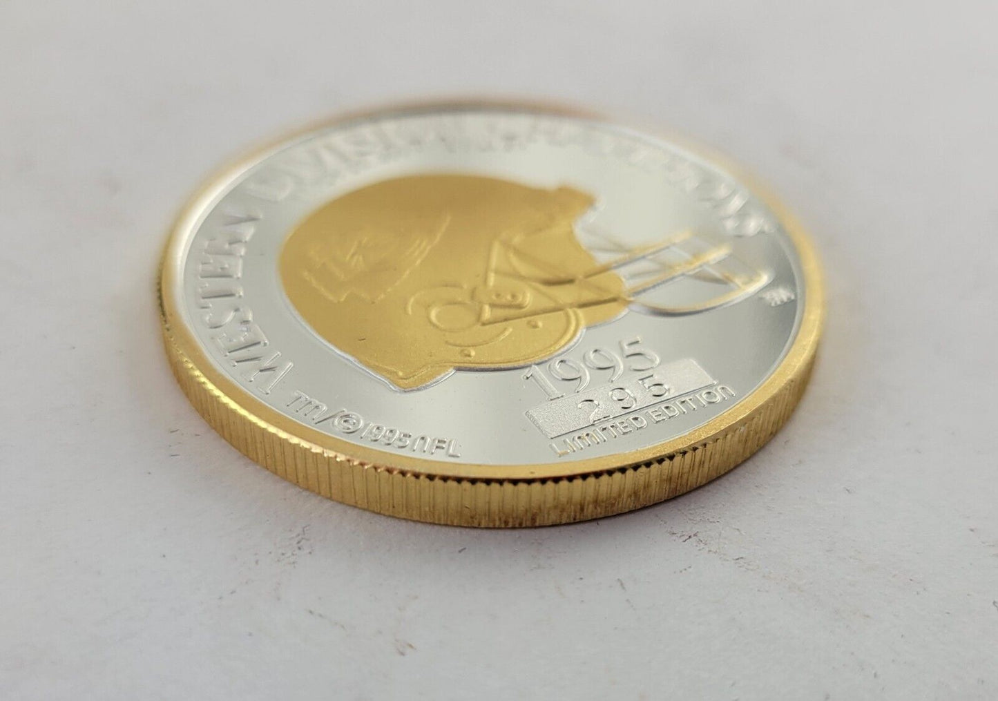 1995 Kansas City Chiefs 1oz. AFC West Champions .999 Fine Silver Enviromint