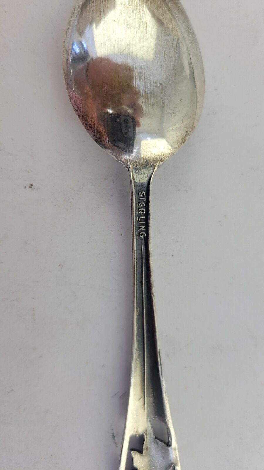 Colorado Sterling Silver 5 5/8" Souvenir Spoon .69oz. Columbine State Flower