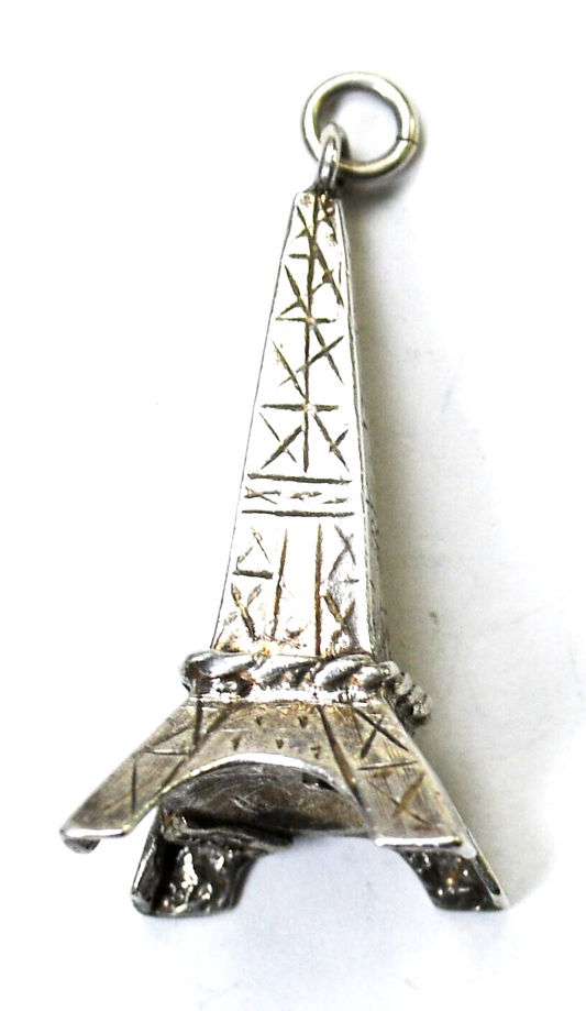 Sterling Silver Lancôme Paris Eiffel Tower Pendant 35mm x 17mm