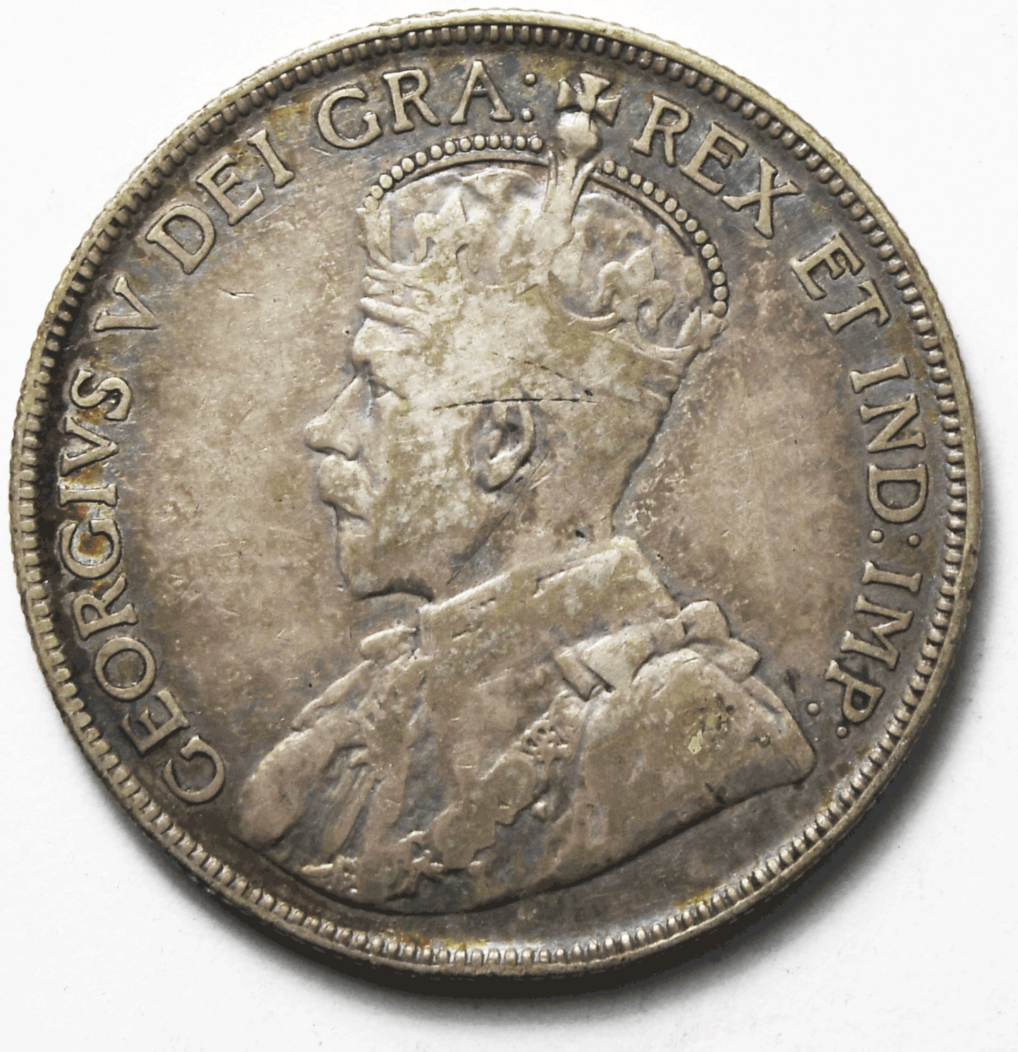 1934 50c Fifty Cents Silver Coin Canada Half Dollar KM# 25a