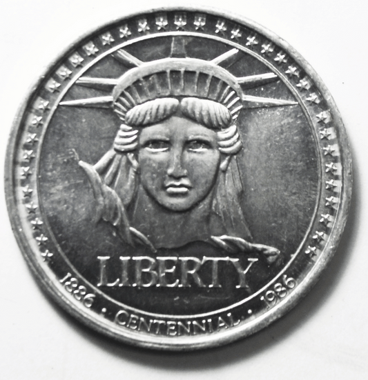 1986 Great American Magazine Liberty Centennial Aluminum Token Medal 39mm