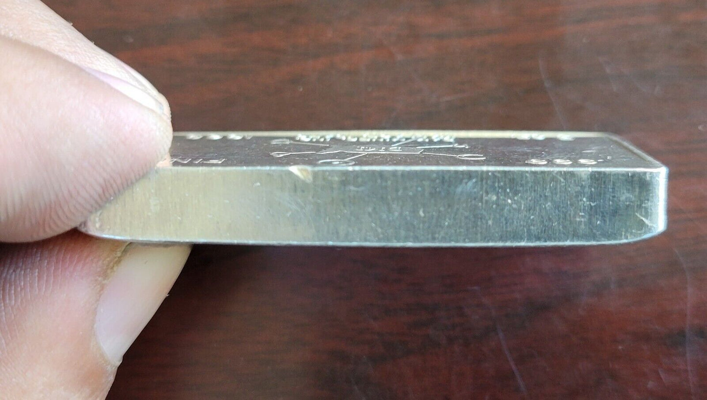 1968 Day Mines Inc Wallace Idaho 3 oz .999 Fine Silver W.H FOSTER Inc. Bar