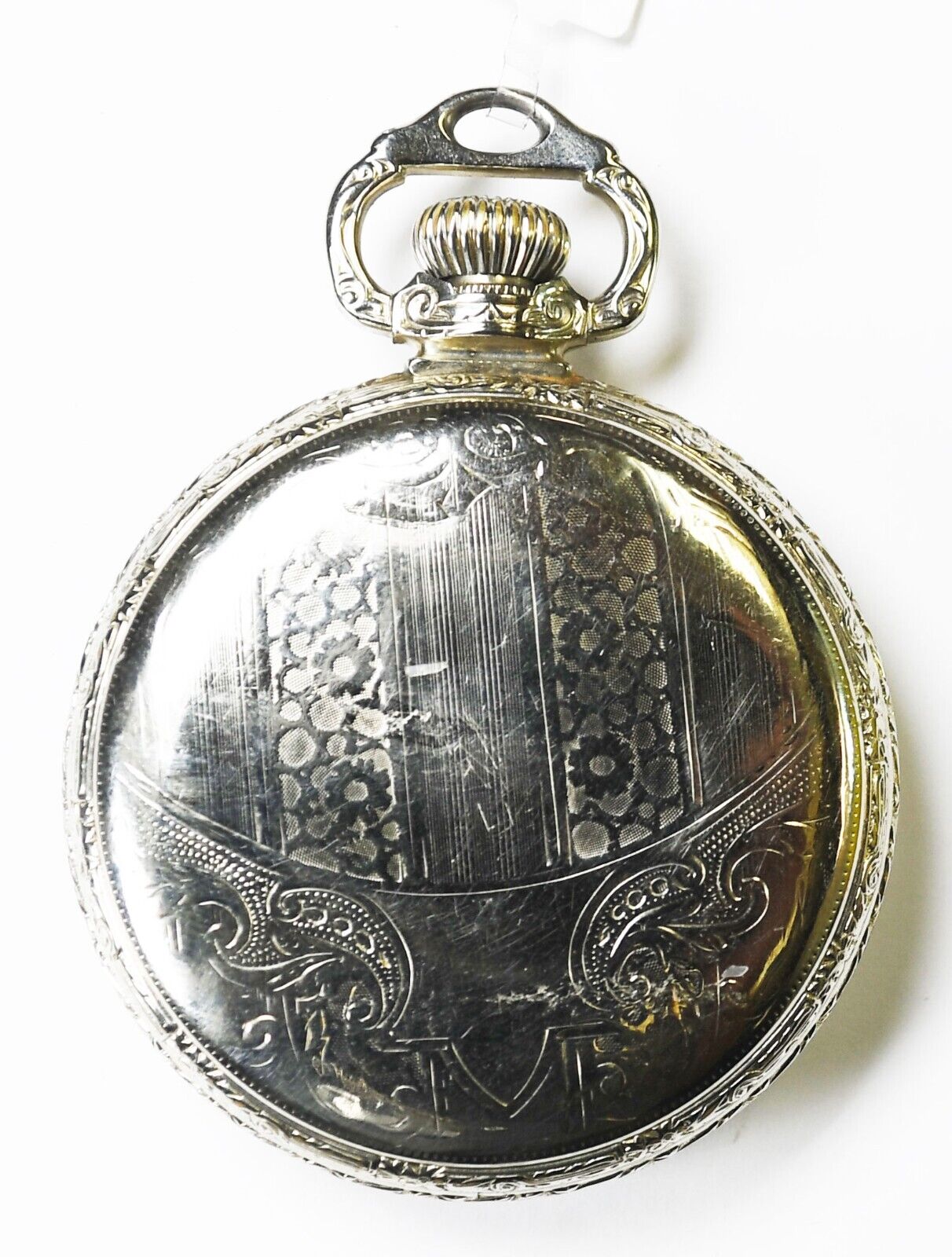 1927 Ball Hamilton Grade 999P Pocket Watch OF Ball Model White GF Case 21J RR LS