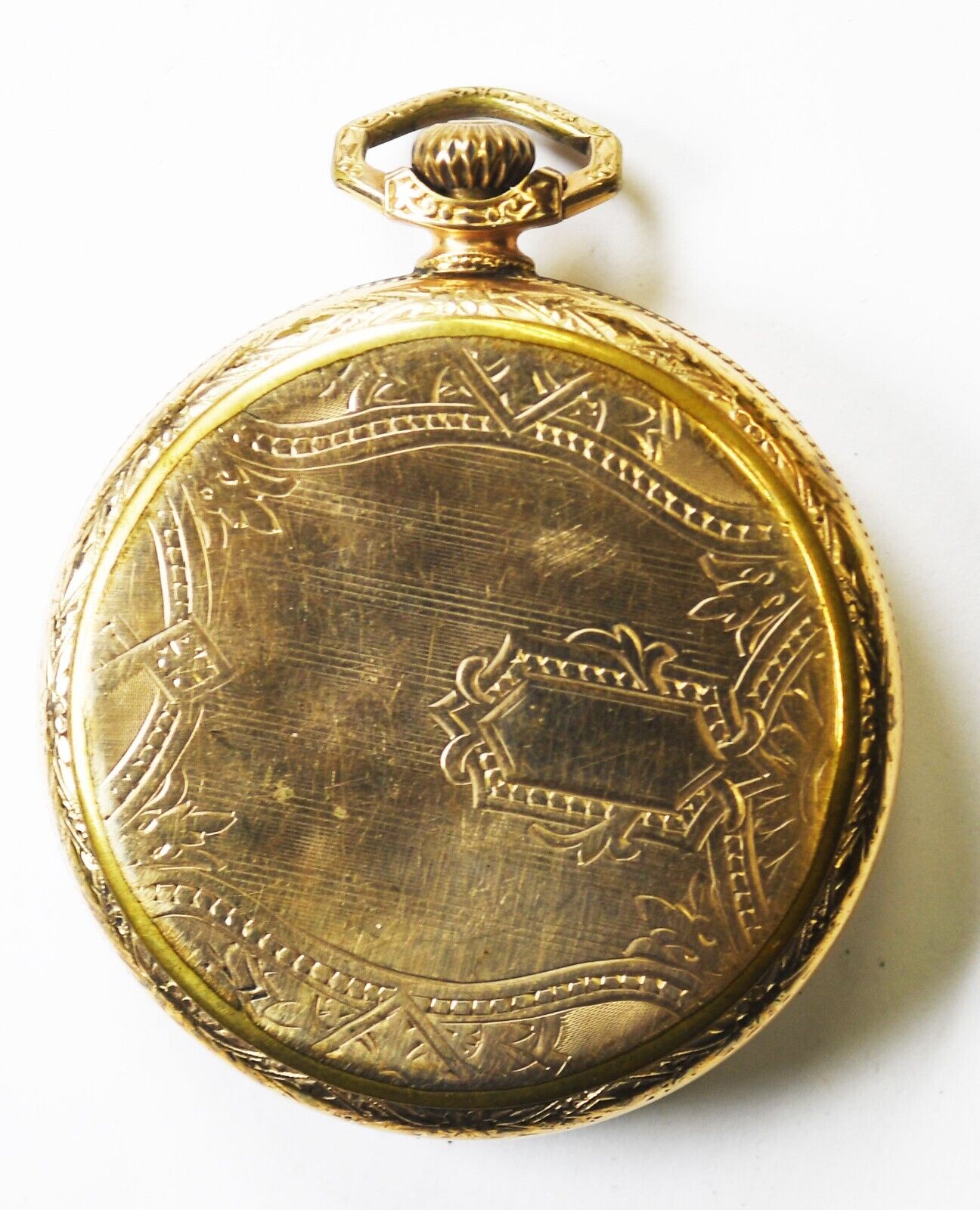 1924 Illinois Size 12 Grade 405 OF Time King Deco GF Pocket Watch Matte Dial