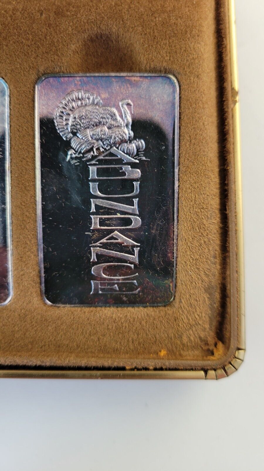 1973 Mount Everest Mint 3oz. Thanksgiving Blessings Silver Set .999 Fine Boxed