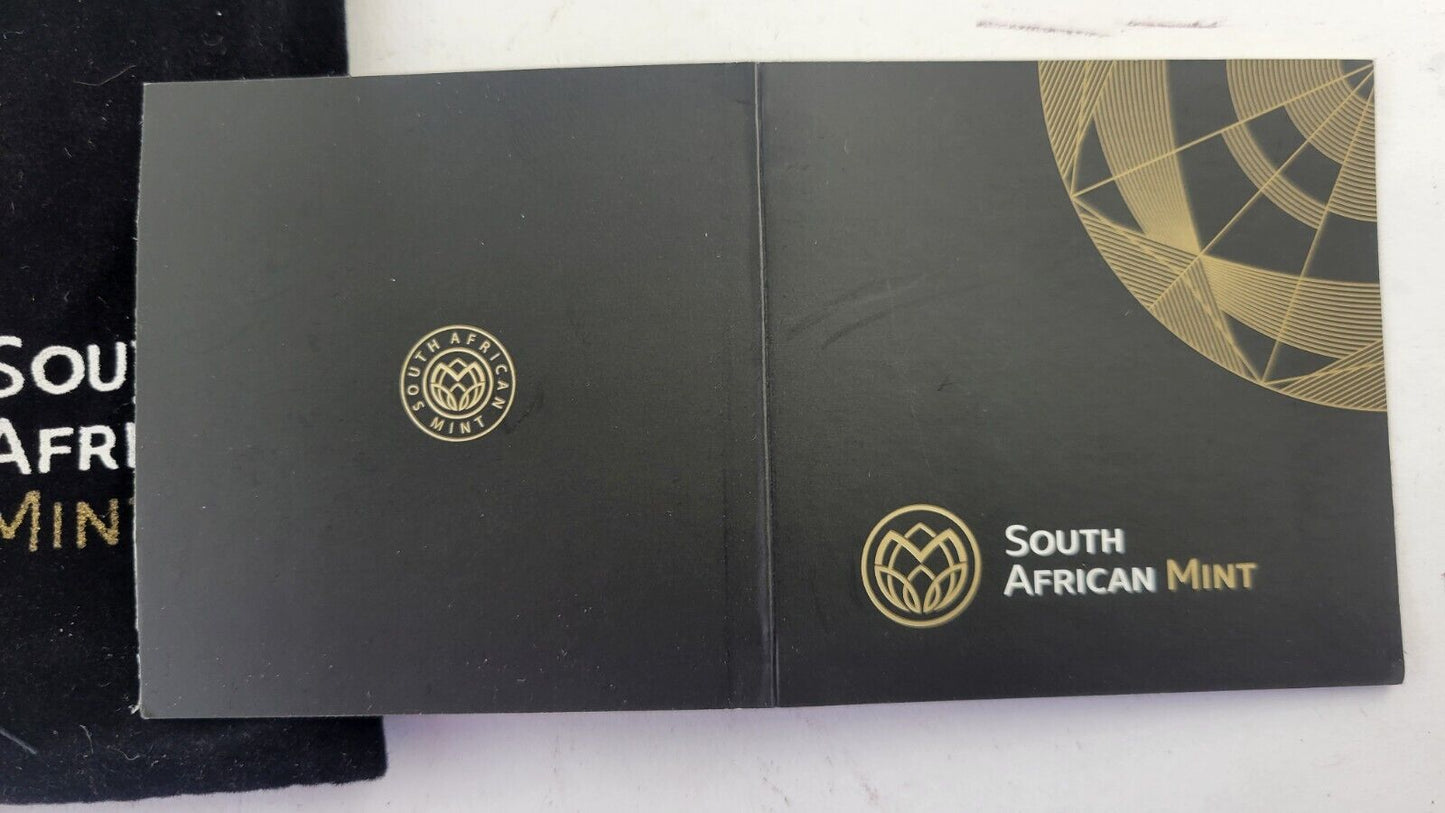 2017 South African 50th Anniversary SP 69 NGC 1oz. .999 Fine Silver w/Bag & COA