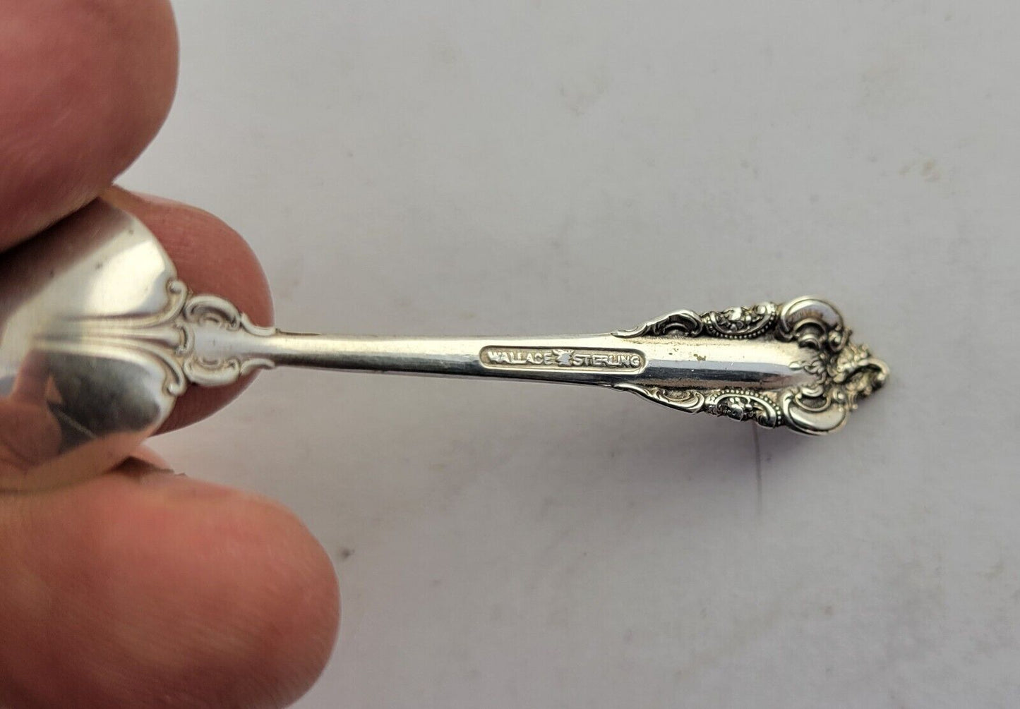 Grande Baroque by Wallace Sterling Silver Individual Salt Spoon 2.5"