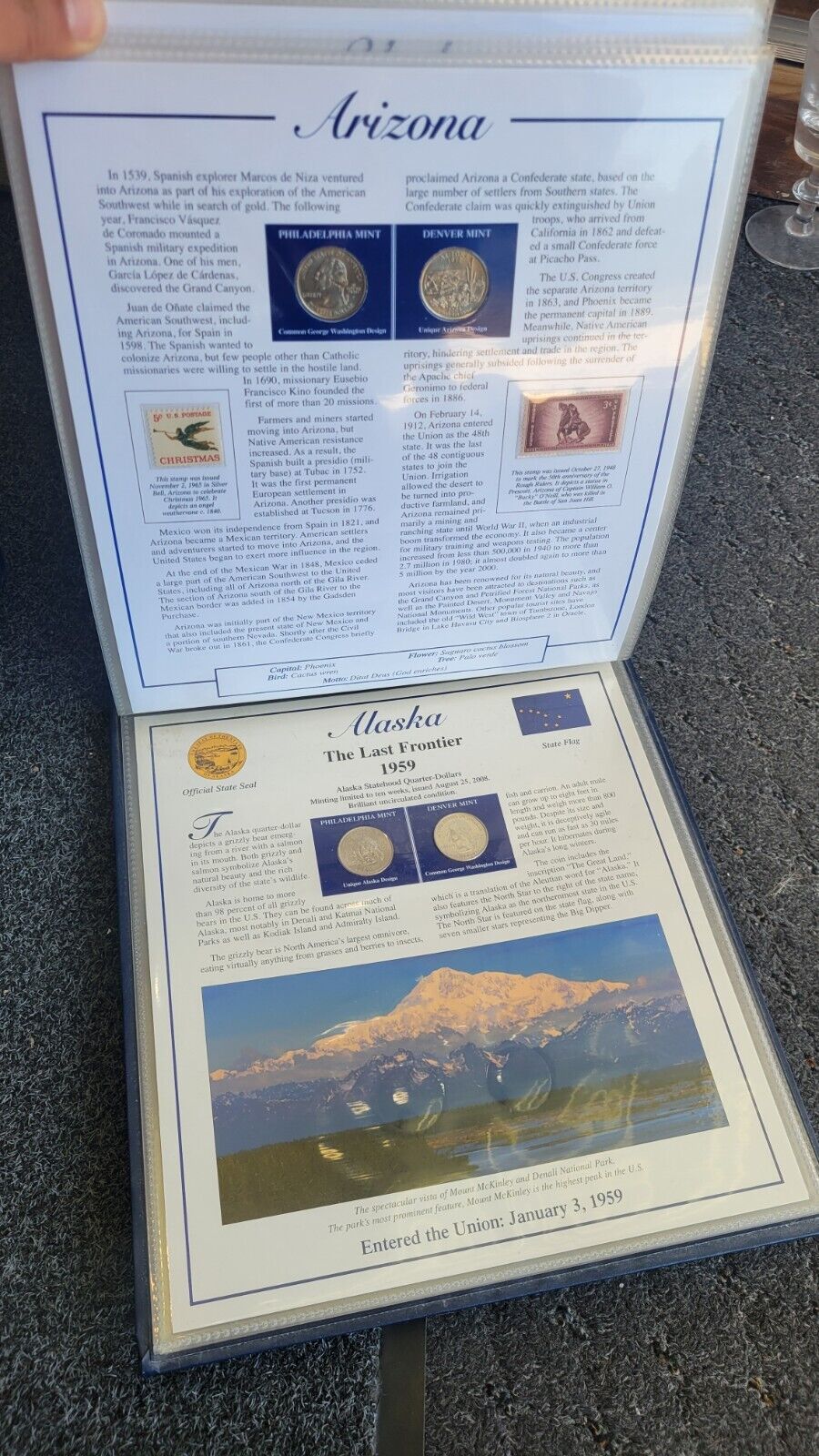 Statehood Quarters Collection, Complete Vol 1 & 2 Postal Commemorative Society