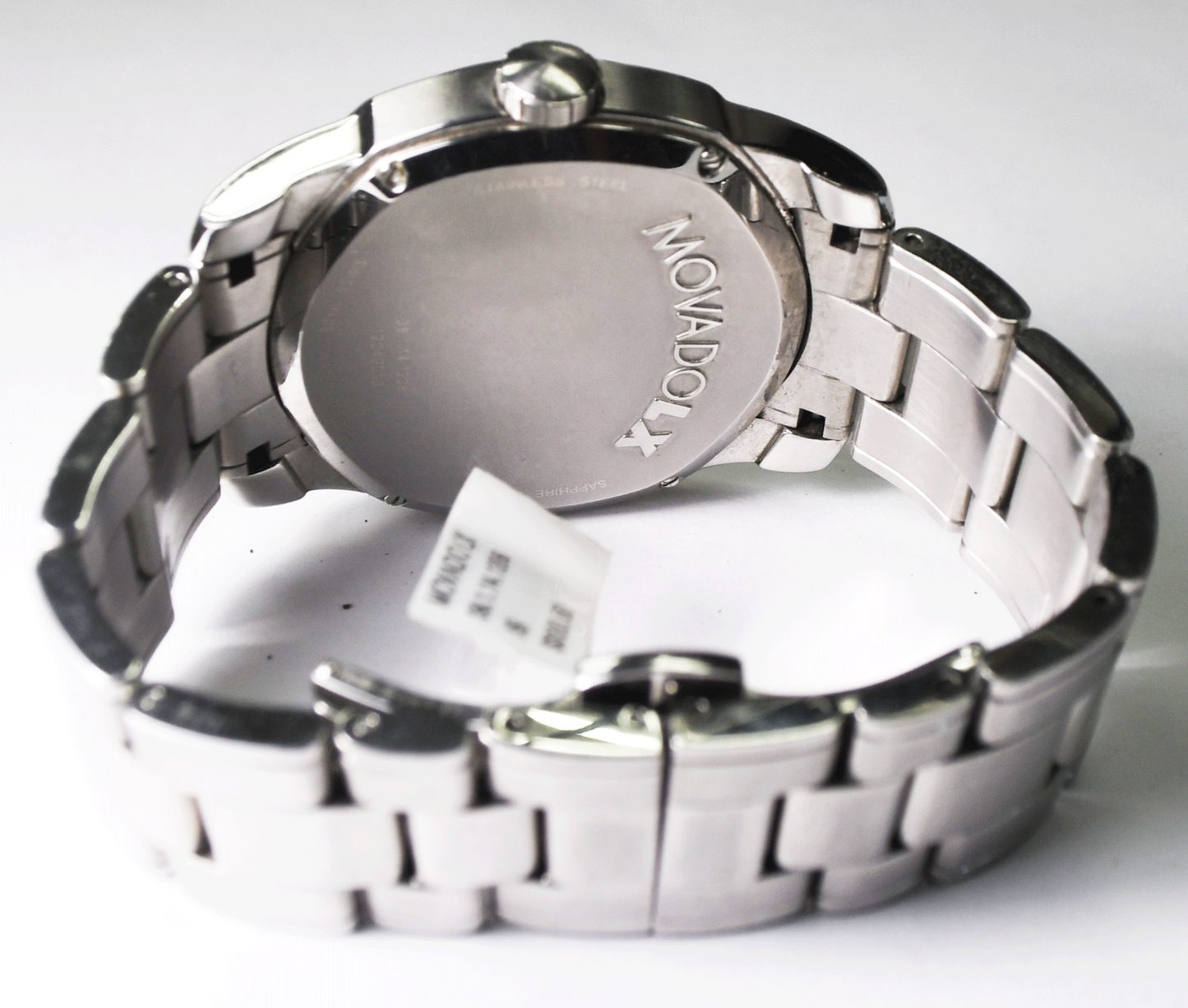 Movado LX Quartz 38.1.14.1206  Wristwatch 42mm Stainless 6-3/4" Wrist
