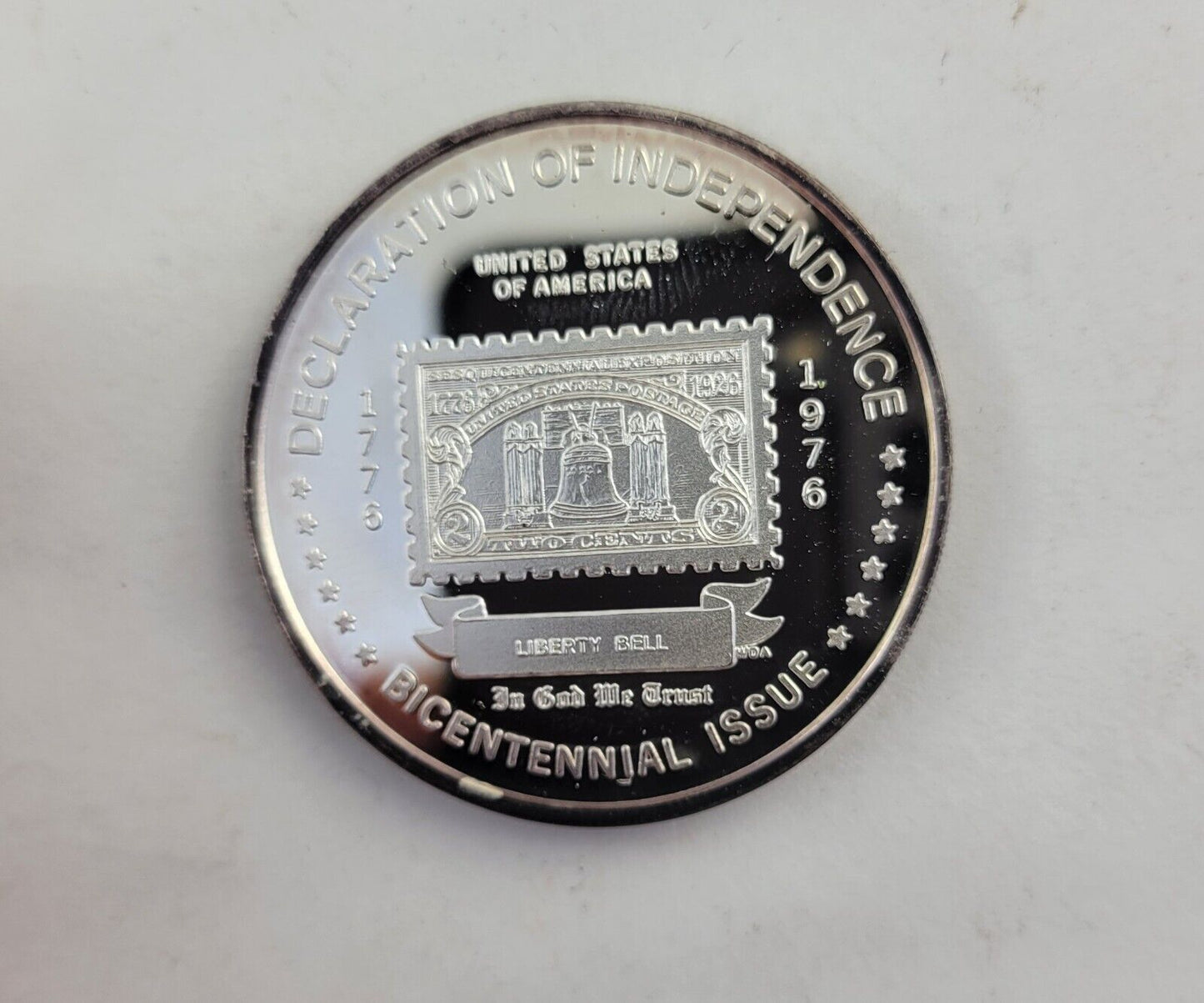 Liberty Bell .999 Silver Declaration Of Independence 1oz Fine Bicentennial Issue