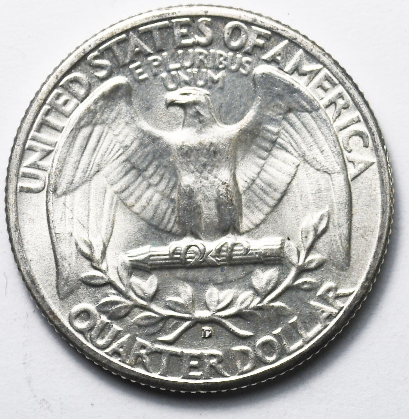 1945 D 25c Washington Silver Quarter Dollar Denver Uncirculated