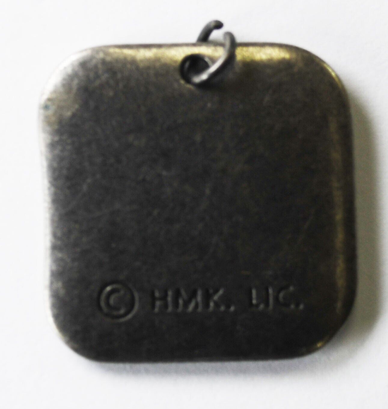Sterling Silver HMK LIC Rounded Squared Heart Pendant 23mm