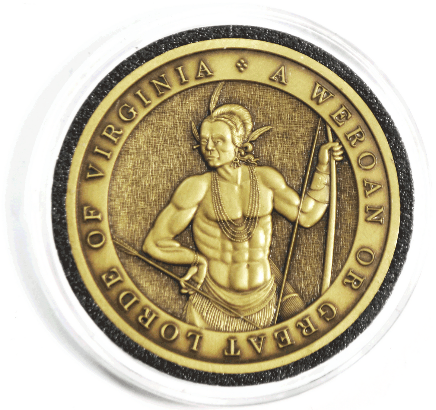 A Weroan Great Lorde of Virginia 43mm Medal