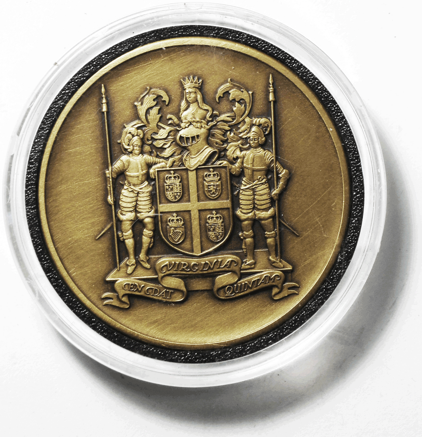 John Smith Admiral New England Portraictuer Captain John Smith Medal 44mm VA