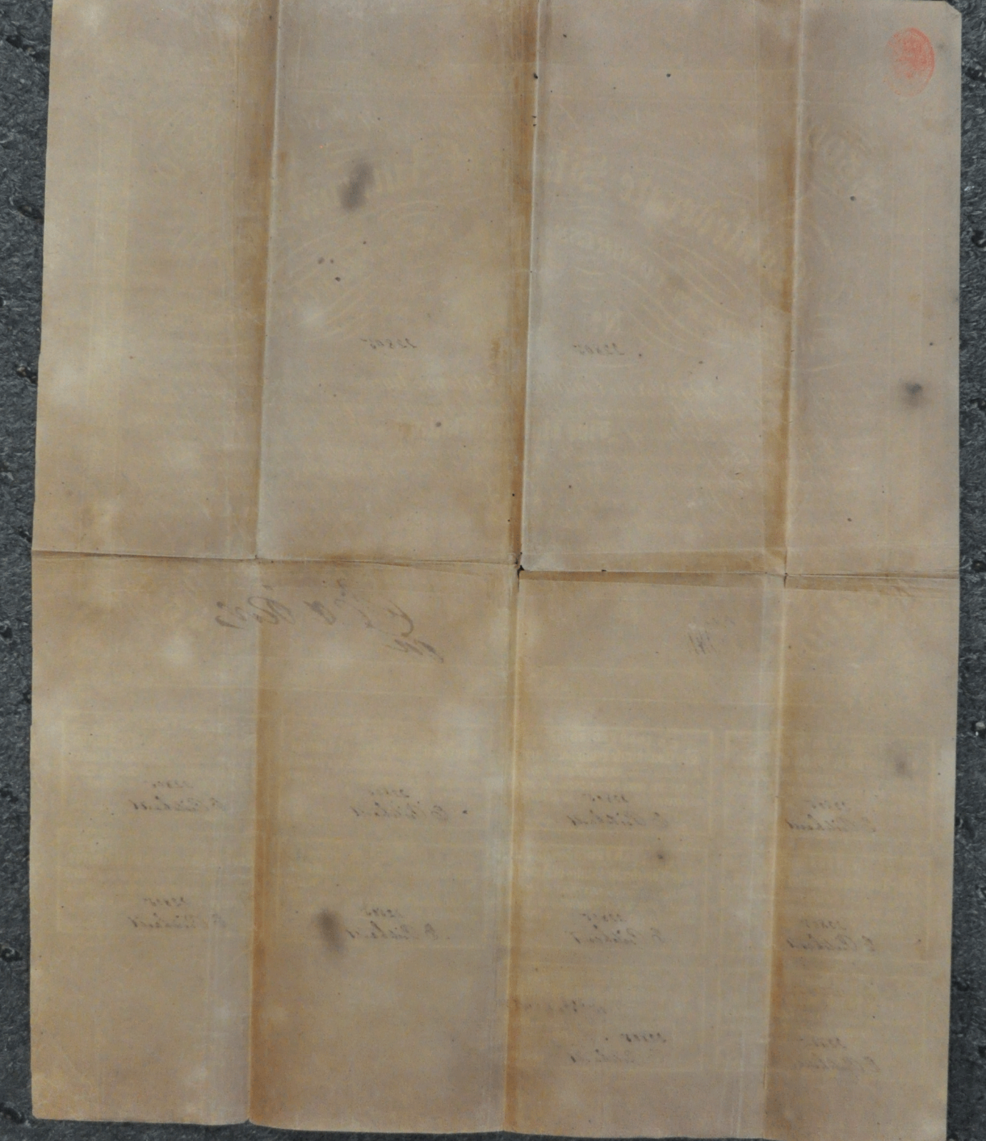 1863 $500 Five Hundred Confederate States of America Loan Charles Rose