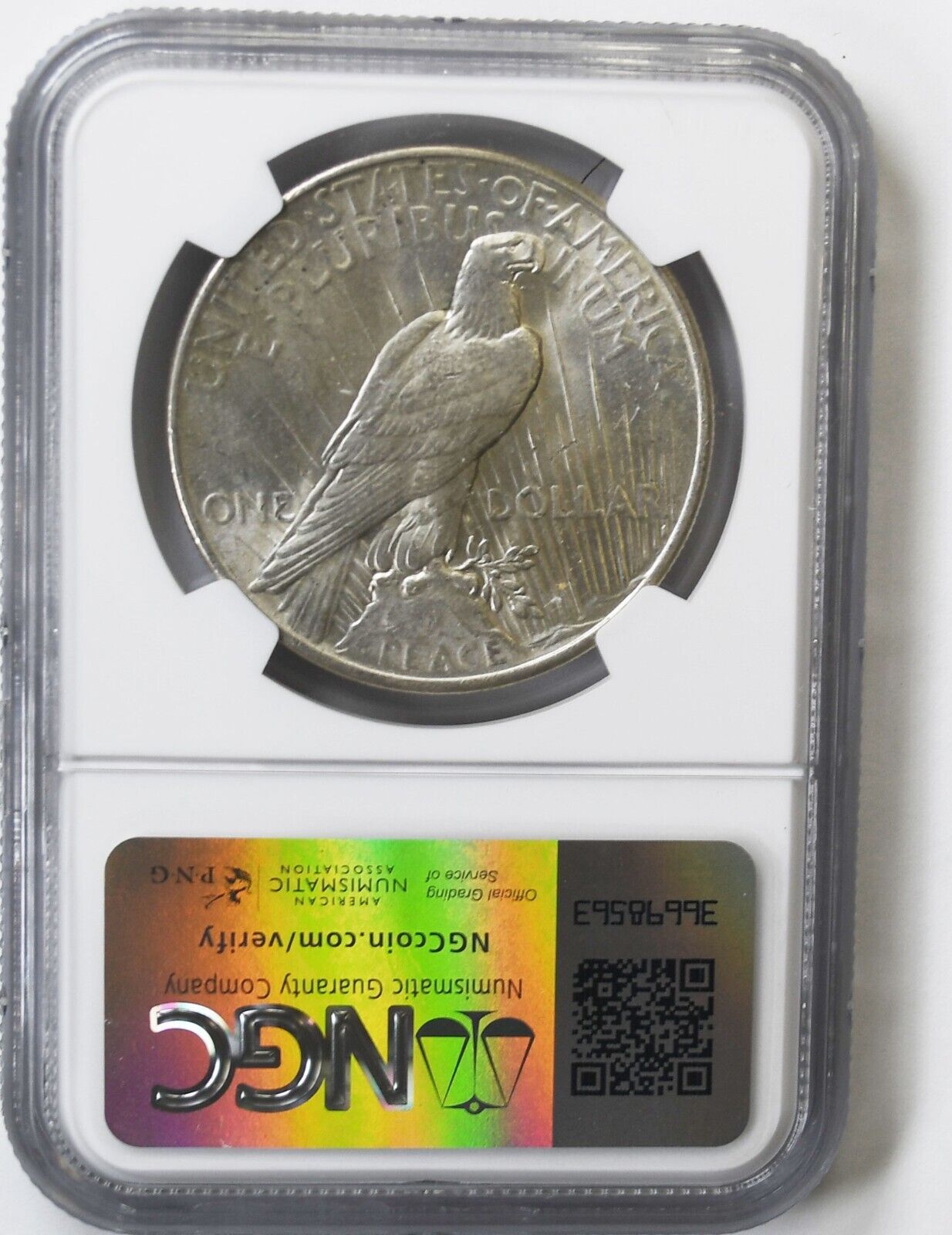 1925 $1 Peace Silver One Dollar US NGC MS63 Philadelphia