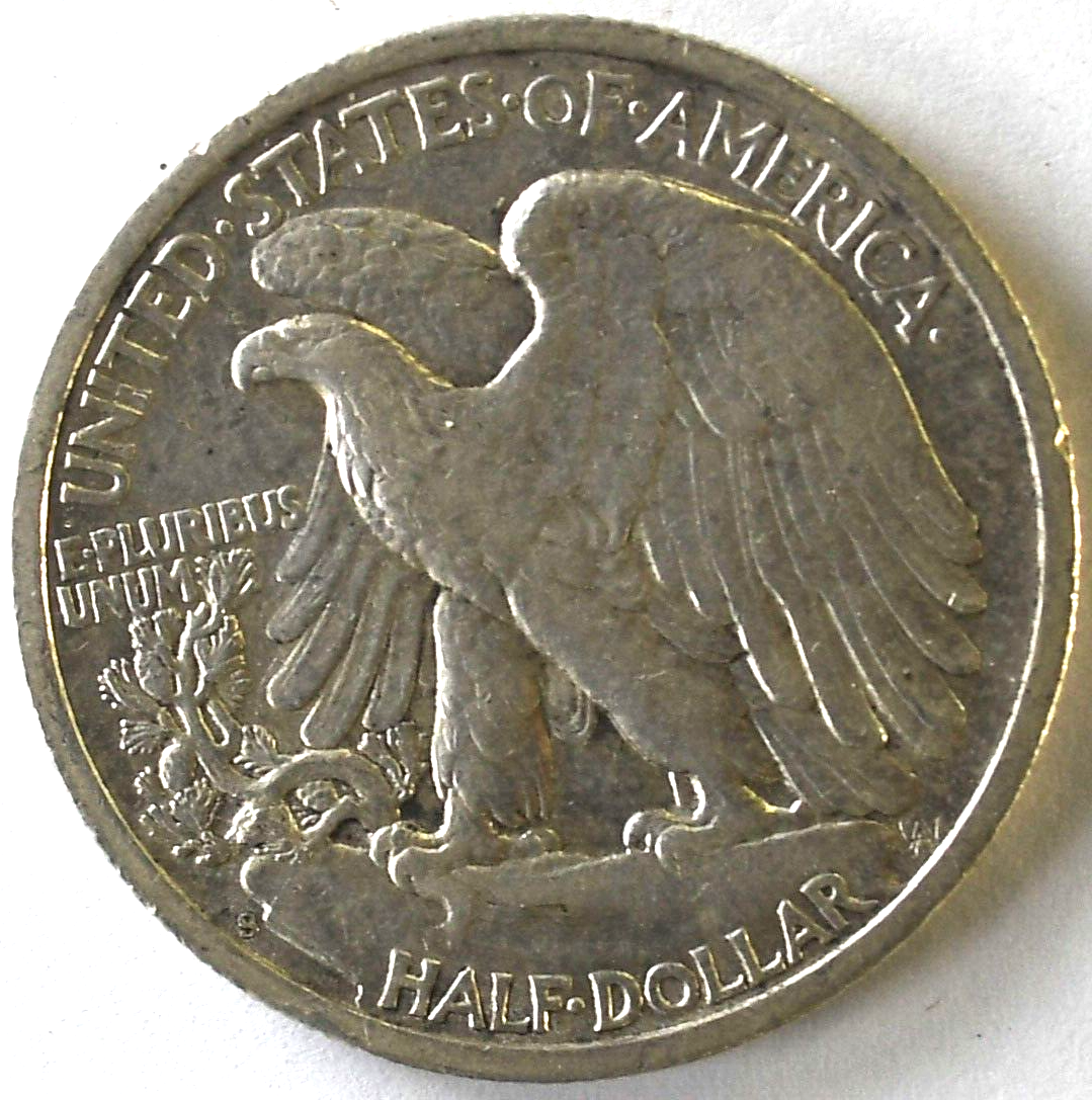 1946 S 50c Walking Liberty Silver Half Dollar Fifty Cents San Francisco AU