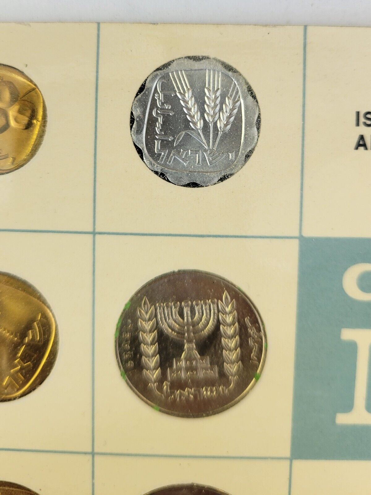 1965 Coins of Israel Proof-like Tel Aviv Mint  6 Coin Set  Agora Agorot  Lira