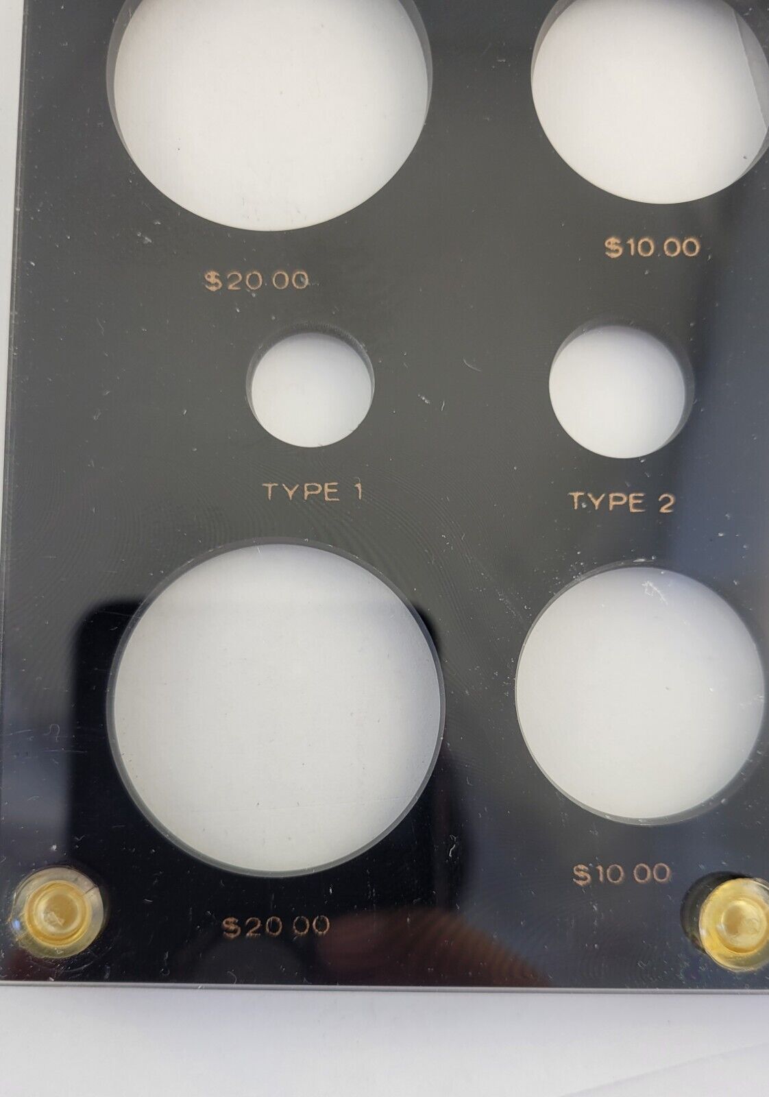 Capital Plastics  12pc. U.S. Gold Commemorative Coins Holder Black 423 w/Box