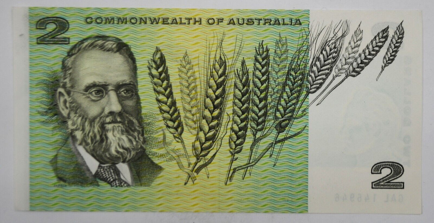 1968 $2 Two Dollars Common Wealth of Australia Banknote GAL 146946 AU