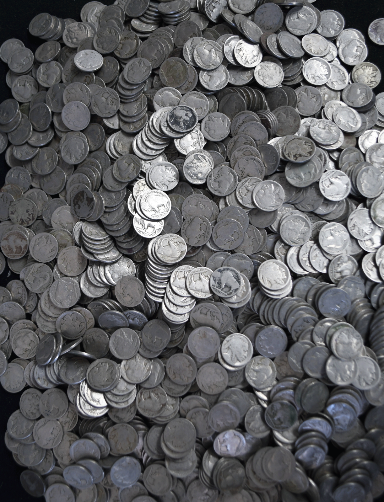 Bag of 1600 ND Buffalo Head Nickels 5c Five Cents Circulated No Dates