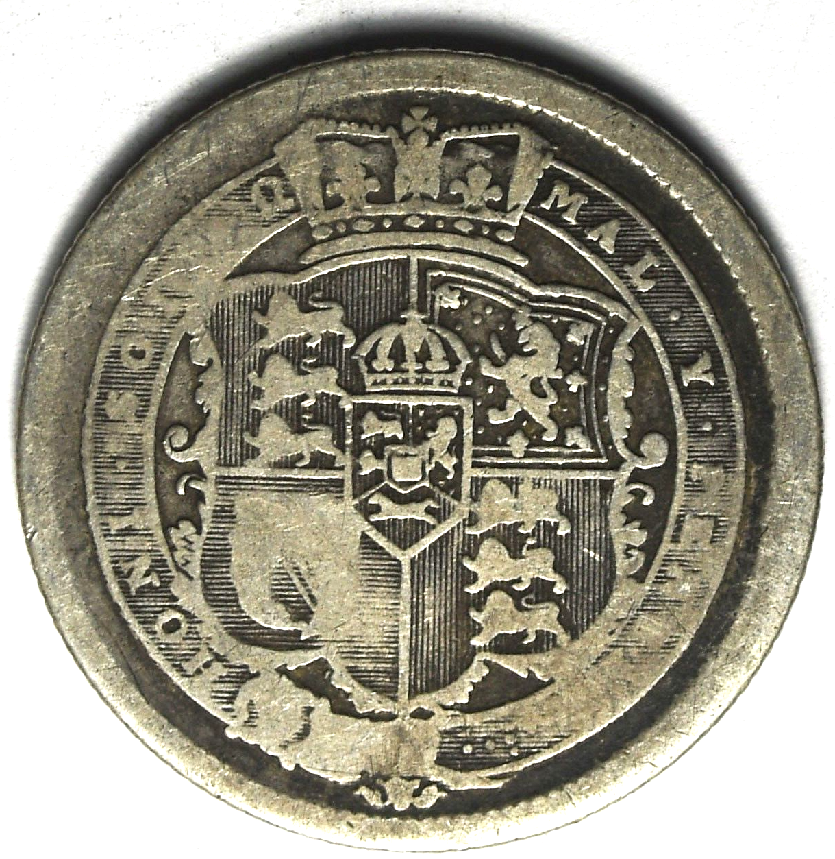 1816 Great Britain One Shilling Silver Coin KM# 666