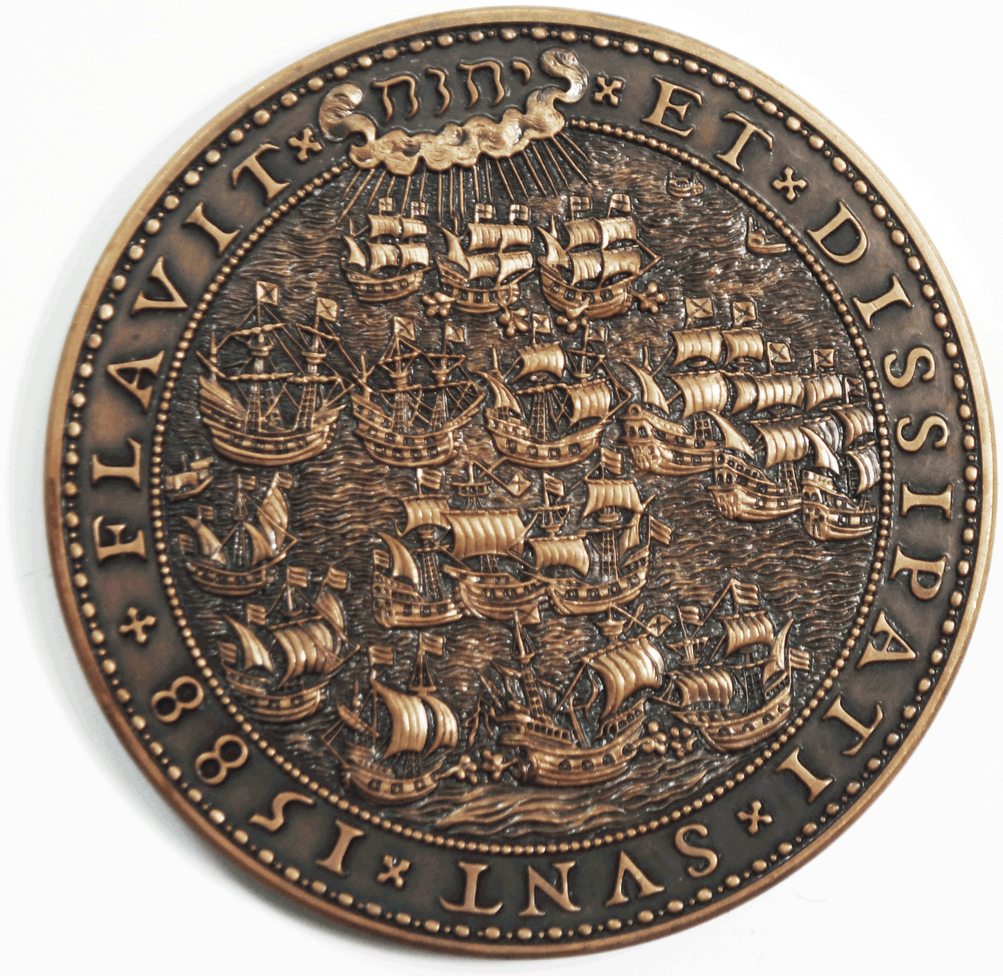 400th Anniversary Spanish Armada 63mm Medal 1588 - 1988 Royal Mint Centenary