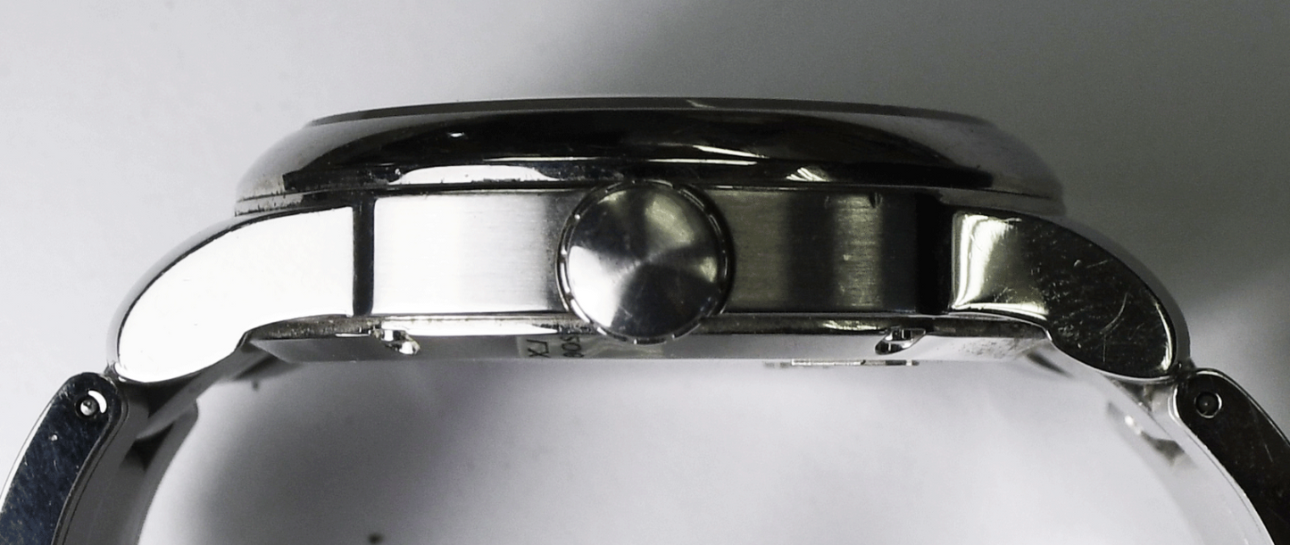 Movado LX Quartz 38.1.14.1206  Wristwatch 42mm Stainless 6-3/4" Wrist
