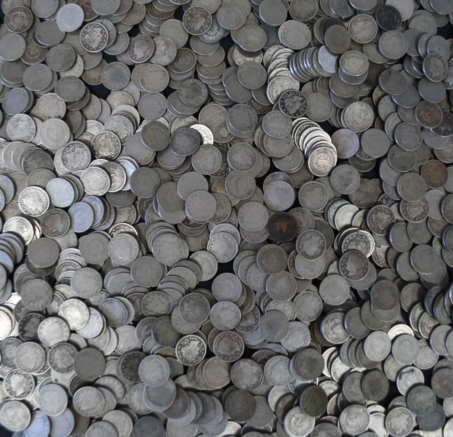 1000pc 5c V Liberty Nickel Five Cents US Common Date Bag of 1,000