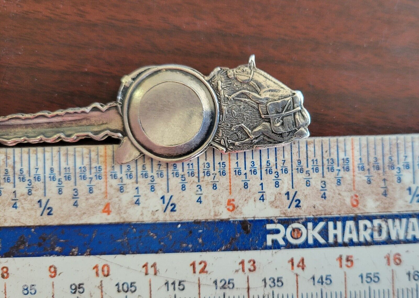 Nevada Prospector Horse Sterling Silver Souvenir Spoon 5 5/8" .84oz