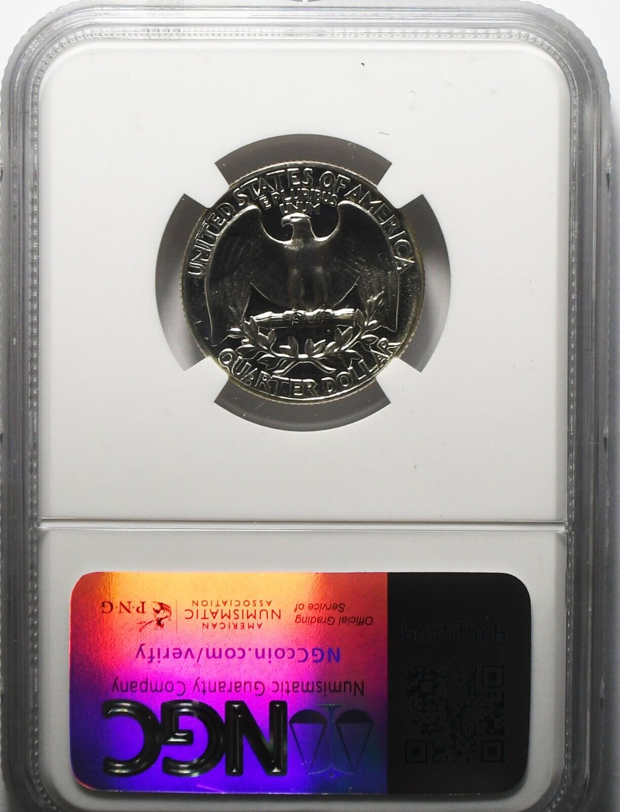 1963 25c Washington Proof Silver Quarter Dollar NGC PF68