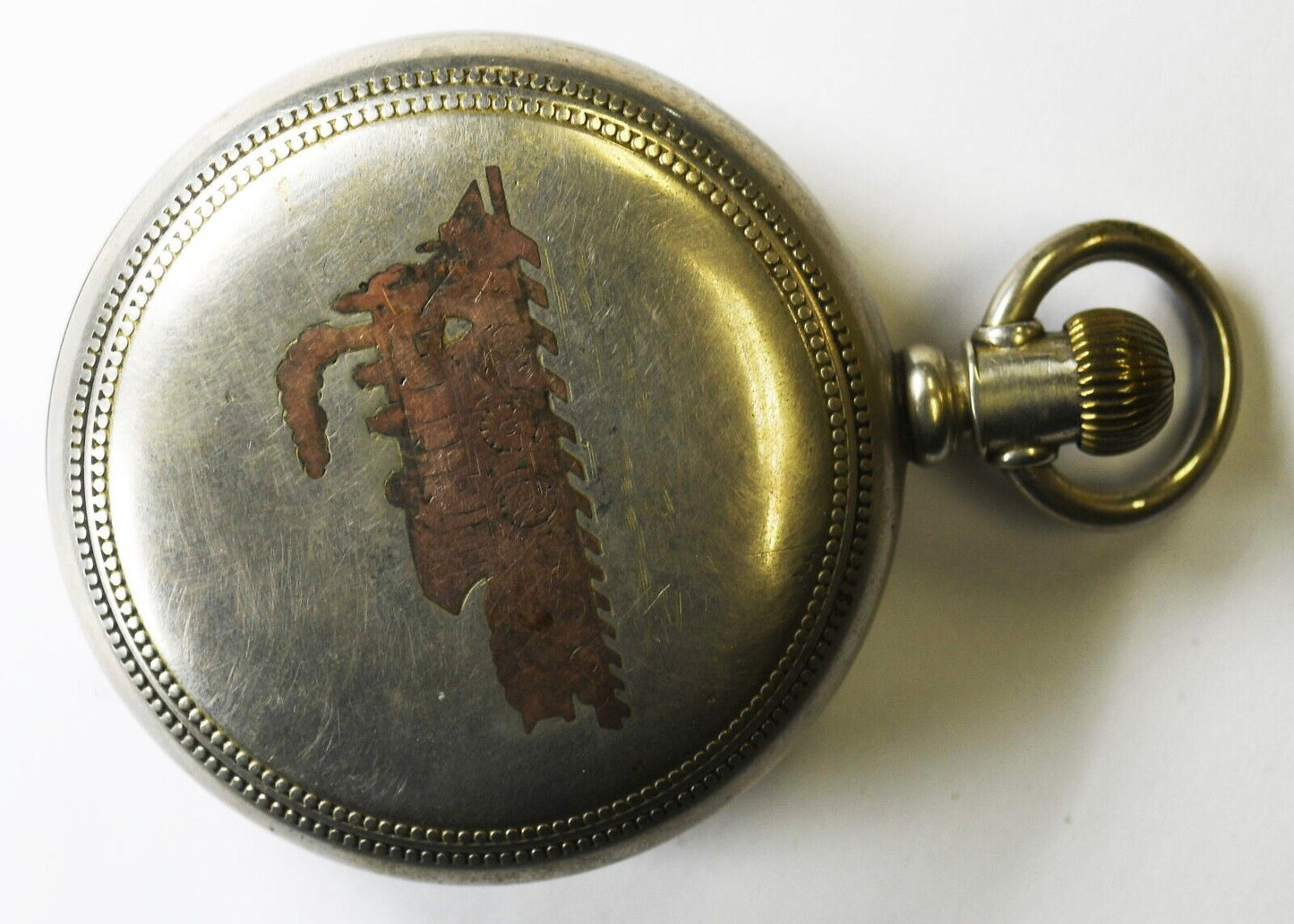 1903 Hamilton Size 18 Grade 925 OF Dueber Silverode Locomotive Case Pocket Watch