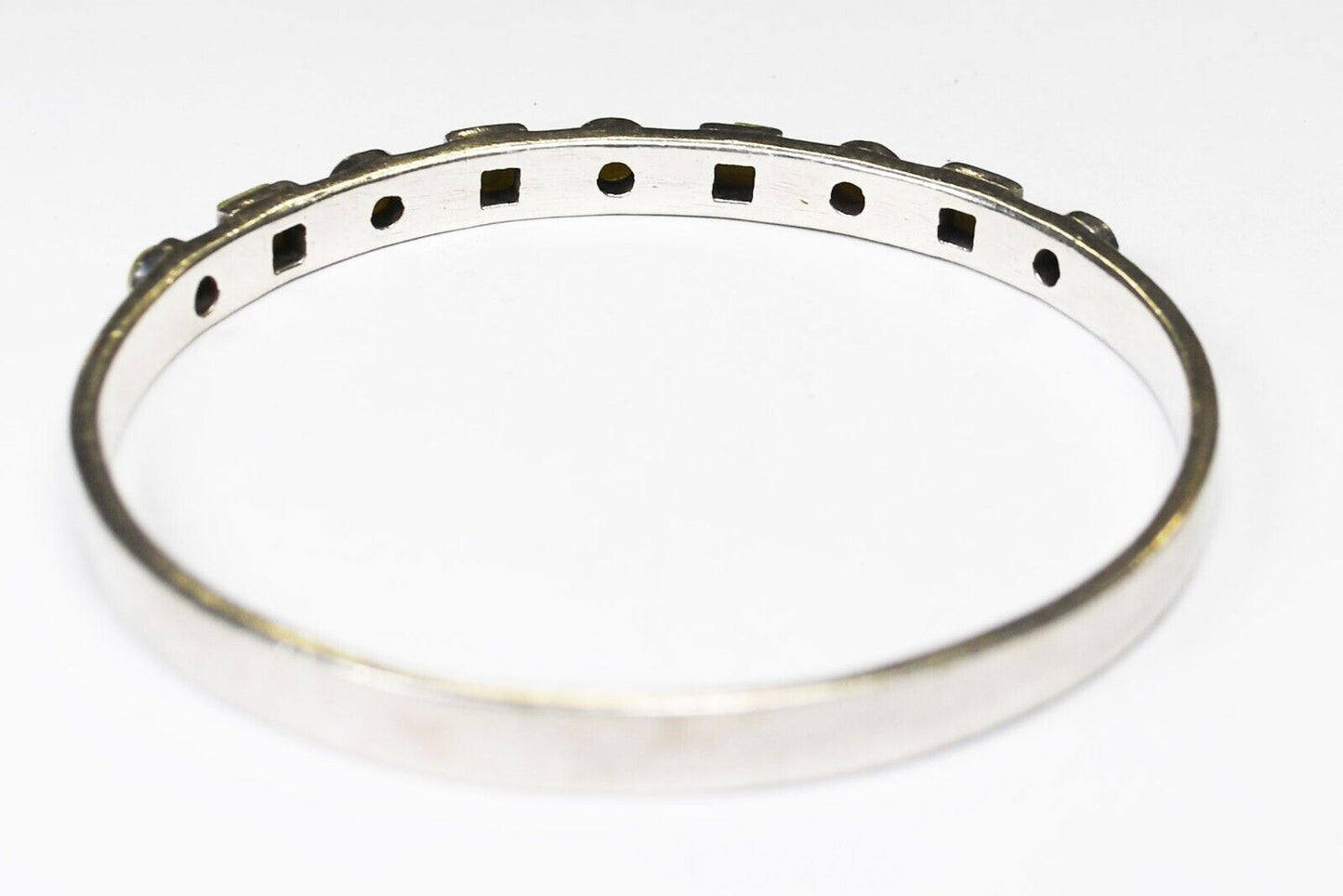 Sterling Silver Serpentine Small Bangle Bracelet 5mm 7-1/4" Wrist